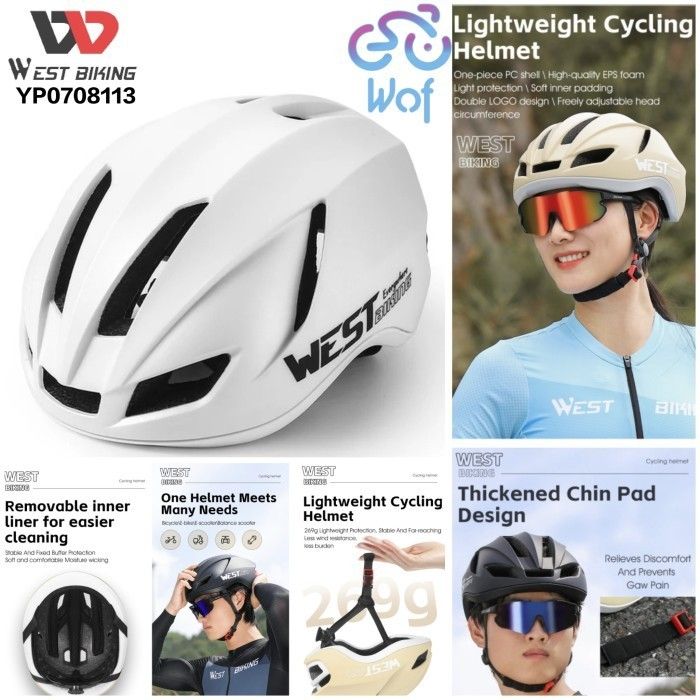 Road Cycling Helmet Mens Bike WEST BIKING 113 Helm Sepeda Lipat