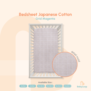 Sprei Katun Jepang - Japanese Cotton Bedsheet Geometric - Baby Loop