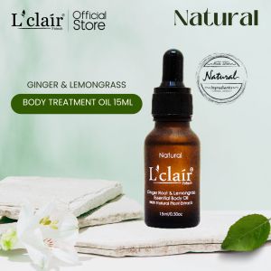 Lclair Ginger & Lemongrass Essential Body Oil 15ml