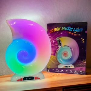 ลำโพงบลูทูธ L39 มีไฟหลากหลายสี ลำโพงโคมไฟหอยสังข์ หน้าจอLED แสดงบอกเวลา ตั้งนาฬิกาปลุกได้ พร้อมการ์ด AUX TF USB มีรับประกัน