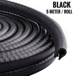 Car Door Rubber Seal Strip Car Door Edge Guard Protector Rubber Car Door Soundproof Anti Scratch Shock Collision Car Door Rubber Silicone Sill Side Protector Car Trunk Bonnet Rubber Seal Strip Car Exterior Accessories Getah Pintu Bonet Kereta