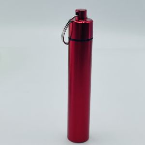 Convenient Easy Portable Pill Case Keychain Waterproof Aluminum Toothpick Box Pill Box Travel Camping Container Keychain Pill Box Health Care