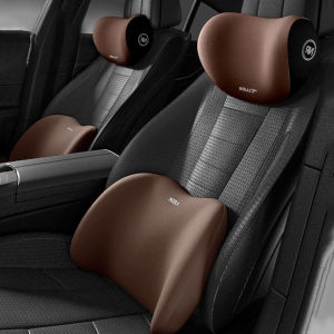 SME หมอนรองคอในรถยนต์ทำจากโฟมเมมโมรีโฟม1ชิ้นหมอนรองคอในรถยนต์ระบายอากาศได้หมอนรองศรีษะบรรเทาความเครียด