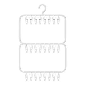 3Layer ChildrenS Towel Rack Multi-Layer Drying Rack Wardrobe Clip Organizer Baby Care Rack