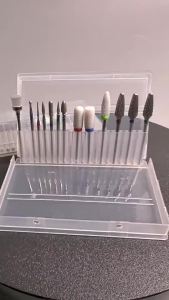 80/120/180 Grit Tungsten & Ceramic Nail Drill Bits Electric Manicure File Set for Nail Art