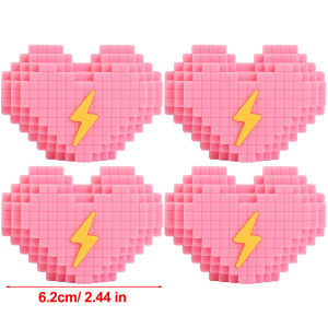Dễ Thương Trái Tim dạng điểm Ảnh decal 3D khối xây dựng ngoại thất xe hơi miếng dán trang trí xe hơi phổ thông cạnh cửa tai nạn đệm Phụ kiện chống trầy xước