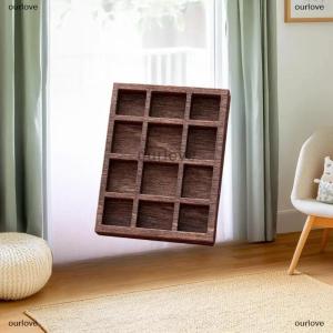 [COD] ourlove ชั้นวางเครื่องประดับขนาดเล็กช่องใส่เครื่องประดับผู้จัดแสดงเครื่องประดับไม้สวย