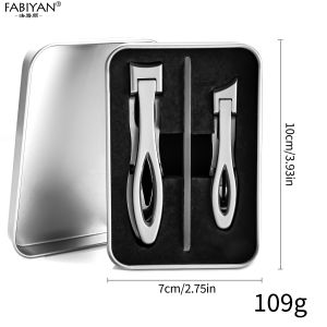 3Pcs/set Nail Clipper Set Wide Jaw Big Mouth Nail Clippers Thick Nail Trimmer Stainless Steel Large Opening Toenail Clippers Extremely Sharp