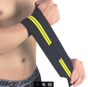 ผ้าพันข้อมือ สายรัดข้อมือออกกําลังกาย แท้100% สายรัดพันข้อมือ มีที่เกี่ยวนิ้ว บรรเทาและปกป้องข้อมือบาดเจ็บ Premium Weightlifting Sport Training