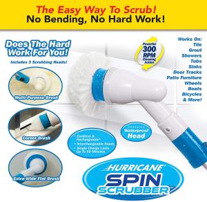 Rechargeable Electric Hurricane Spin Scrubber Home Cleaning Brush Floor Bathroom Flexible Cleaner