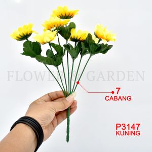 BUNGA MATAHARI X4 SUNFLOWER PLASTIK ARTIFICIAL ARTIFISIAL BUNGA HIAS PALSU P3147