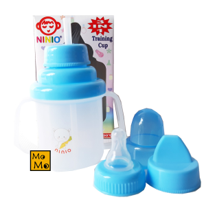 [TERLARIS] Ninio F-338 Training Cup 3 in 1 180ML - Botol Minum All in One - Botol Minum Bayi 3 Set