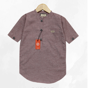 Baju Kurta Budak Lelaki Lengan Pendek Kurta Kids Plain Kurta Boy Kids Clothes T-shirt Kemeja