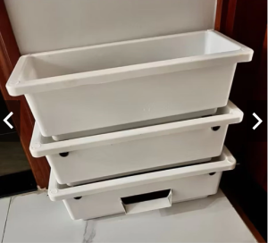 Giàn baki lọc hồ cá - Lọc khay nhựa Baki - Bộ baki 3 tầng + VLL