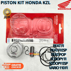 Piston kit honda KZL /1.00 untuk motor BEAT FI BEAT ESP  BEAT POP SCOOPY FI VARIO 110 FI. AHM berkualitas original asli ori dan presisi