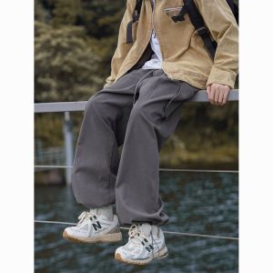 CalceNubes Quần yếm nam giản dị dây rút có thể điều chỉnh áo liền quần