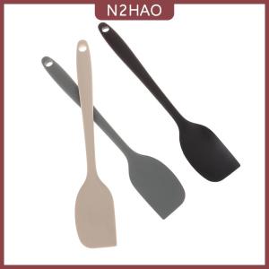 N2HAO 1 cái thìa Silicone cấp thực phẩm để nướng bánh không dính chịu nhiệt nấu ăn thìa liền mạch máy rửa chén an toàn