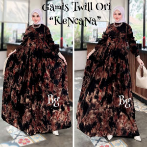 Gamis twill Bg collection motif kencana