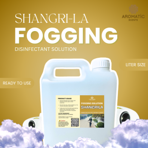 Shangri-la Scent Fogging Disinfectant Solution – 1 Liter Ready-to-Use Formula for Fogging Machines