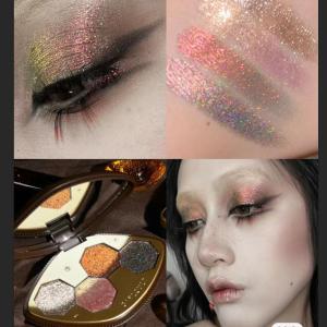 Girlcult 4-Color Glitter Eyeshadow Palette Chameleon Matte Champagne Shimmer Waterproof Eyeshadow Korean Vegan Makeup2026