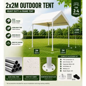 Retractable Assembled Tent Business Tent Canopy Outdoor Stall Tent Sun & Rain Typhoon Warning Level