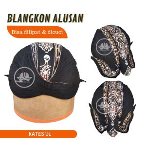 Blangkon Mataram Alusan Jawa Jogja Bisa Dilipat dan Dicuci