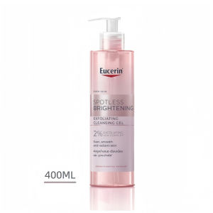 Eucerin Spotless Brightening Cleansing Gel 400ml 2% AHA Gentle Exfoliation Fade Dark Spots Boost Radiant Even Smooth Skin