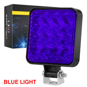 Square LED Working Light 48W Led Off-Road Light Waterproof Spotlight 12V