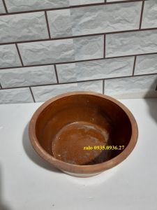 [HCM]Thau chậu đựng nước sành sứ  15*35 cm