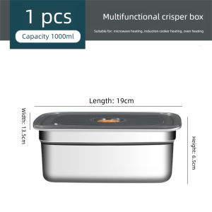 Stainless Steel Lunch Box - Bento 304 Vacuum Sealed Portable Fresh Keeping for Student Office for Daily Cooking Meal Prep and Kitchen Storage Easy to Store Easy to Use Practical Design