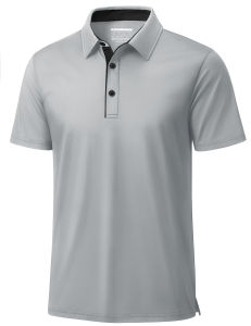 TACVASEN dành cho nam giới Áo sơ mi chơi gôn khô vừa vặn Polo ngắn tay áo giữ ẩm Hiệu suất tương phản Áo sơ mi cổ áo cho công sở Thể thao giản dị 2026
