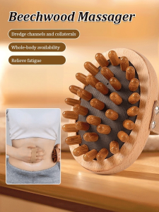 Meridian Brush Pat Body Airbag Air Cushion Massage Brush Wooden Meridian Penetrator Bamboo