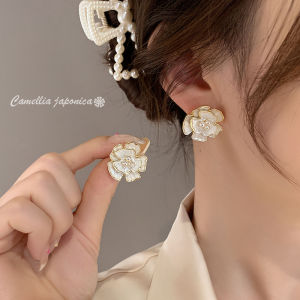 White Flower Earrings for Women Elegant s925 Women Stud Earrings Korean Style Fashion Women Earrings