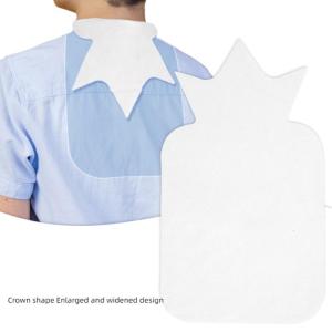 6 Pcs Crown Shape Back Absorbent Sheets Breathable Back Sweat Pads Easily Absorb Sweat for Kids Indoor Outdoor Use