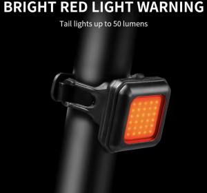 ไฟท้าย  Bicycle light set Type-C Rechargeable ส่งจากไทย