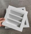 Cửa gió chớp 300x300mm, miệng gió louver cửa gió ngoài trời, miệng gió nan Z kèm lưới chắn côn trùng. 