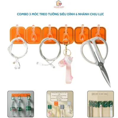 Combo 50 Móc Dán Tường Chịu Lực 15kg Siêu Dính Treo Đồ Đa Năng Inox Móc Treo Đồ Nặng Dán Tường Không Cần Khoan
