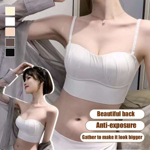 Strapless Push Up Bra/Seamless Wireless Bra/Non-Slip Comfortable Tube Top Bra/Womens Invisible Underwear/Soft Fabric