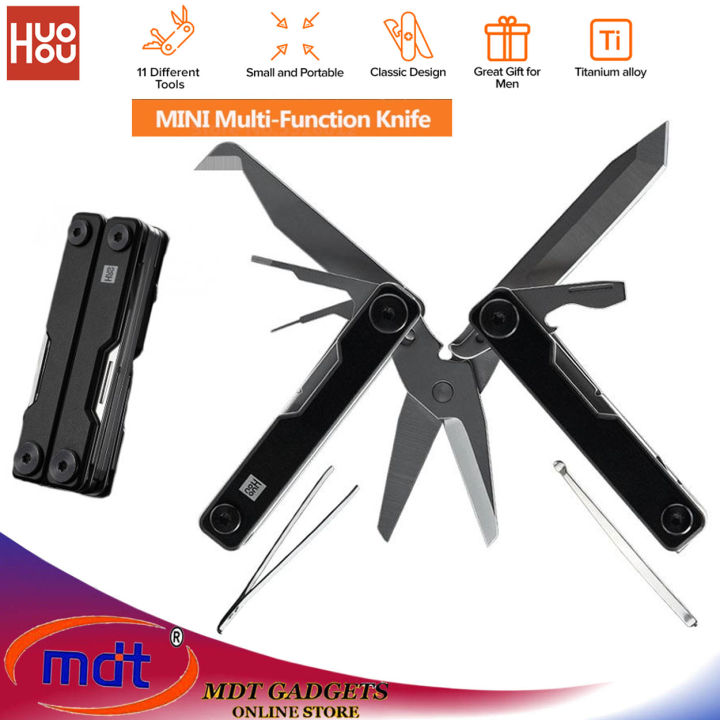 HUOHOU MINI Multi-Function Knife Pocket Folding Knife Stainless Steel ...