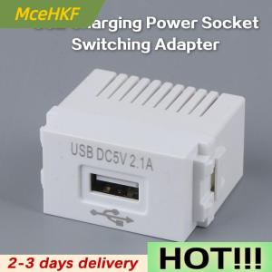 MceHKF Mobile Phone Charging Panel USB Power Module 220V Socket 5V Transformer 2.1A USB Charging Power Socket Switching Adapter