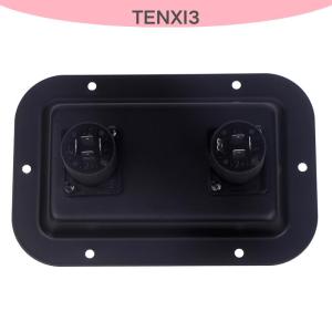 ซื้อ 1 ชิ้นลด 10 บาท แผ่นซ็อกเก็ตกล่องแยกคลิปกีตาร์ขนาดใหญ่คู่สำหรับตู้ลำโพง PA กล่องแยกอุปกรณ์คลิป