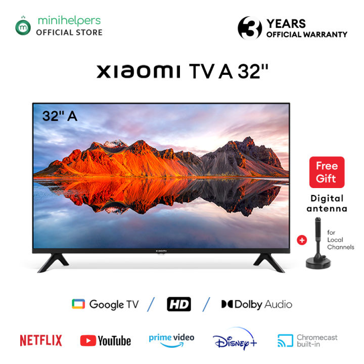 Xiaomi TV A 32 (Google TV) INCH Smart Android TV DVB T2/C Voice Control Xiaomi TV A 32 (Google TV) INCH Smart Android TV DVB T2/C Voice Control