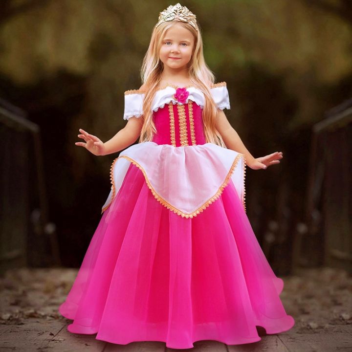 Little Bear Land Aurora Princess Dress Set 1 2 Kids Halloween Birthday Costume Girls Party Dresses 4 6 Years Cloak Sequins Accessories Lazada PH