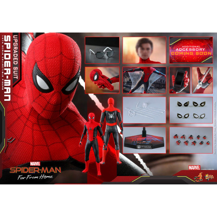 Hot Toys Spiderman Upgraded Suit Far From Home Spider Man FFH