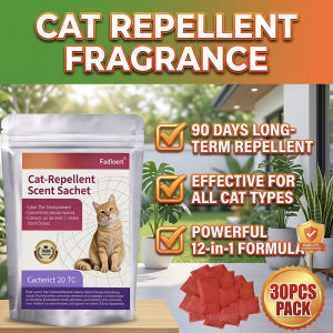 ✨10X Stronger Than Spray✨Cat Repellent Sachet 30 Pieces for Cars Garden Sofa Carpet - Safe Easy Effective - Protects from Cats - Long Lasting Protection - Non-Toxic & Safe for Car Use