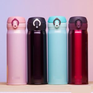 Bình giữ nhiệt 500ml có vòi và nắp bật siêu cute  bình nước giữ nhiệt cho bé đi học cao cấp