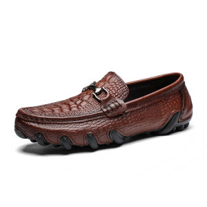 Prikol Klasik Sepatu Pria Casual Kulit Sapi Kerja Kantor Santai Pesta Fashion Keren Non-slip Pantofel Lentur 123