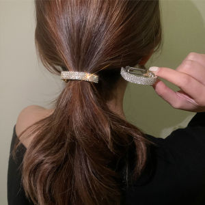 New Shiny Crystal Ponytail Buckle Rhinestone Hairpin Hair Clip Barrette Fashion Hairgrip For Women Hair Accessories