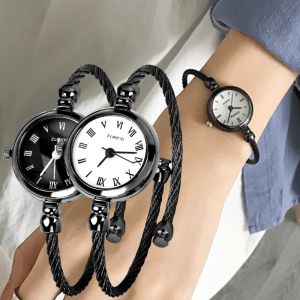 Watch for women Fashion Exquisite Roma Retro Watches Elegant Ladies watch for women waterproof Women Casual Watches Small Wristwatches Vintage Stainless Steel Female Dress watch for women korean style gold watch gifts ideas for women girlfriend Bracelet
