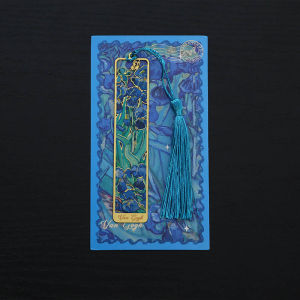 Penanda Lukisan Terkenal Retro Kreatif Penanda Buku Besar Tangan Logam Klip Buku Baca